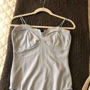 Light blue BOOHOO bodysuit-small